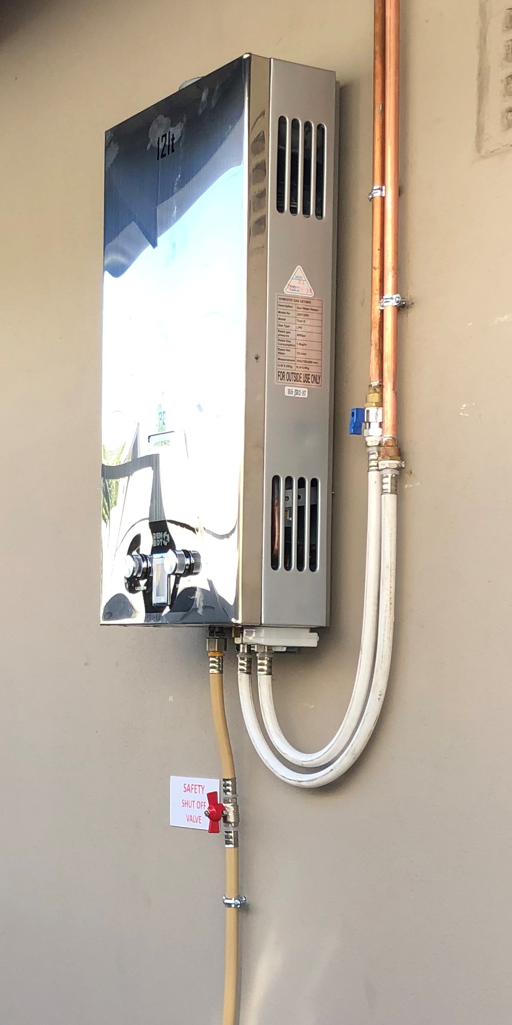 Dewhot gas water heater