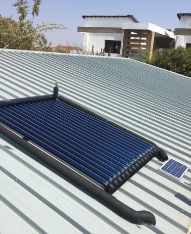 Electric geyser converted to solar