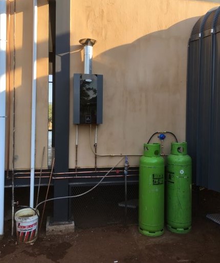 Water supplied from borehole tank